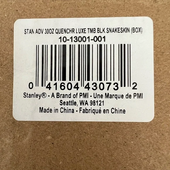 Black Snakeskin NEW NEVER OPENED Stanley Quencher 30 oz - Picture 9 of 9